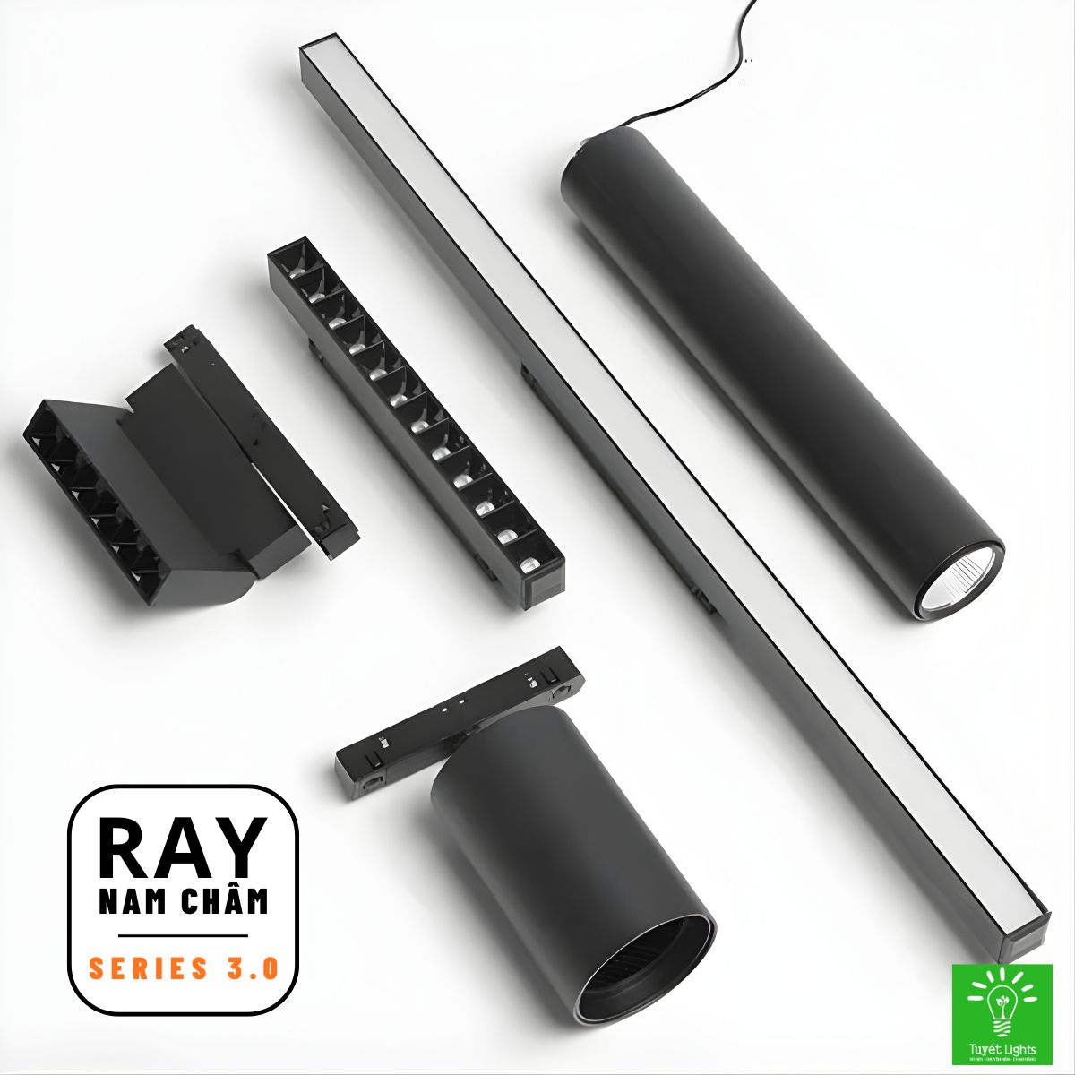HỆ ĐÈN RAY NAM CHÂM ULTRATHIN - GIẢI PHÁP THI CÔNG LẮP NỔI TIỆN LỢI KÍCH THƯỚC THANH RAY 